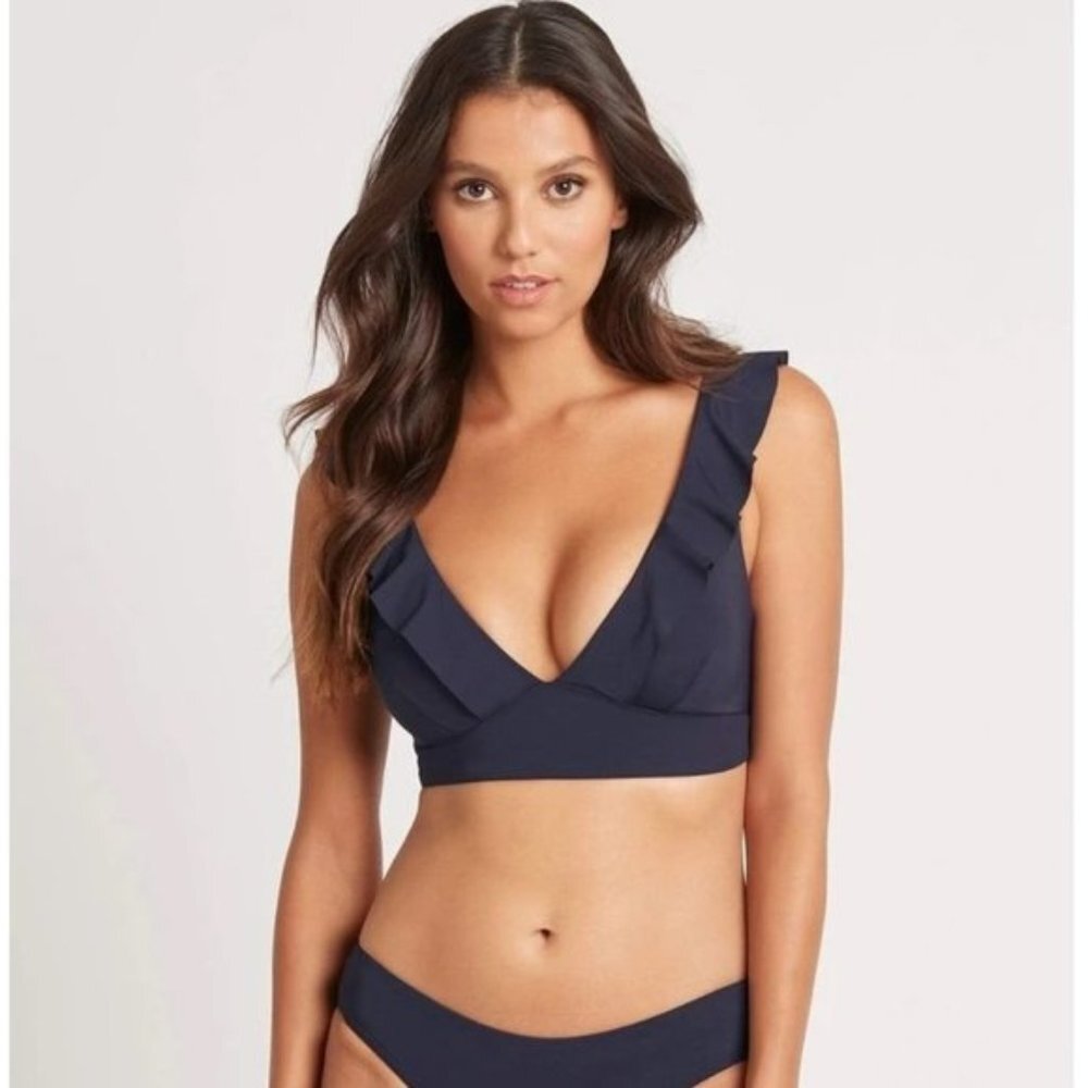 SEA LEVEL Essentials Night Sky Frill Bra Top
